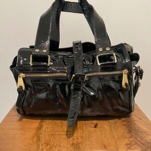Mulberry-Patent leather Mabel satchel